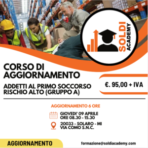 Locandina Aggiornamento Primo Soccorso Gruppo A